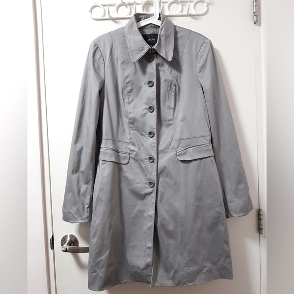 Jacob Jackets & Blazers - Gray Trench Coat | Jacob